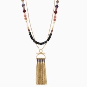 Stella & Dot Genevieve Tassel Necklace